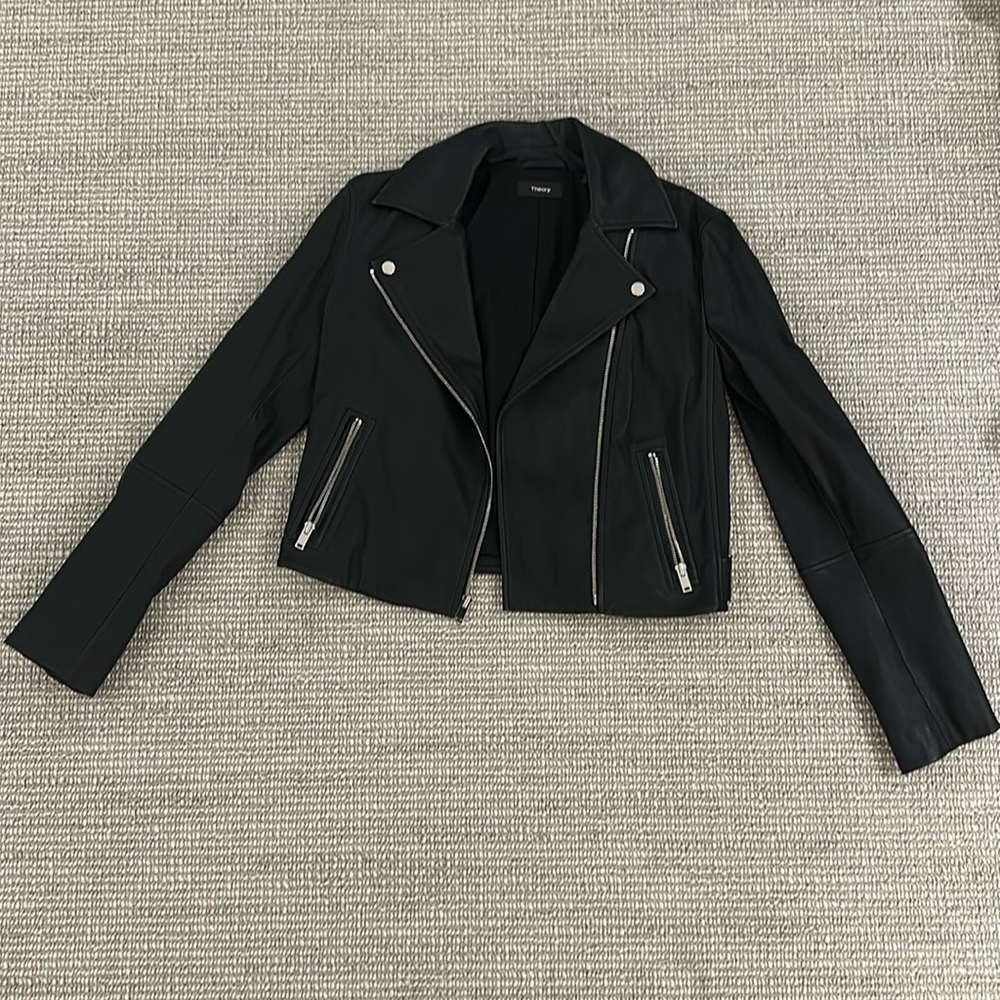 Theory women’s New Moto leather jacket size P (XS)